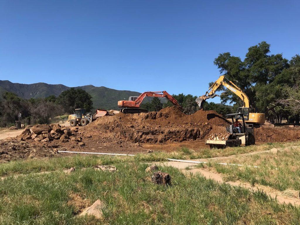 Grading at Rancho Alegre