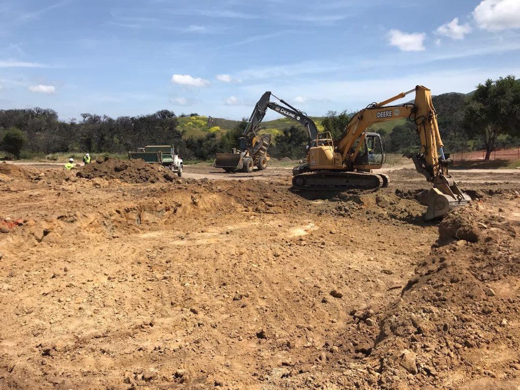 Grading at Rancho Alegre