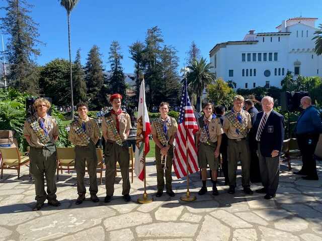 BSA - Eagle Scout Honor Guard at SB 9-11 Ceremony (002)